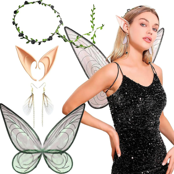 Adults Black Fairy Wings Costume