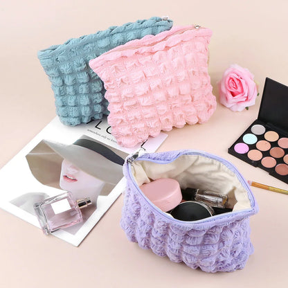 Women's bubble makeup organizer bag