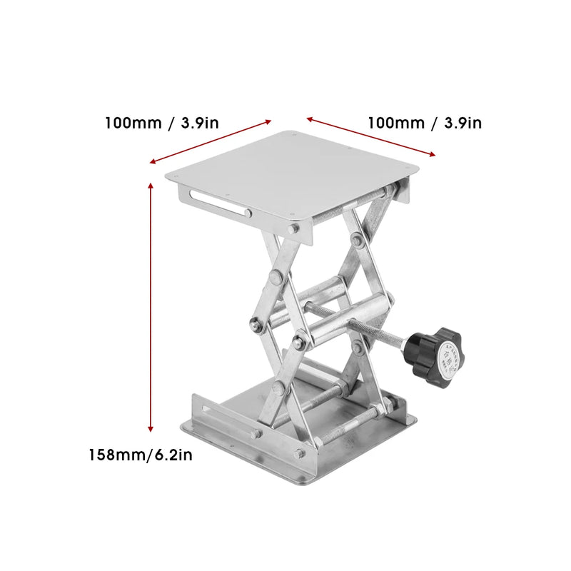 Laboratory lifting stainless steel stand scissor rack