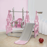 3 in 1 Kids Garden Climber Slide & Swing Set