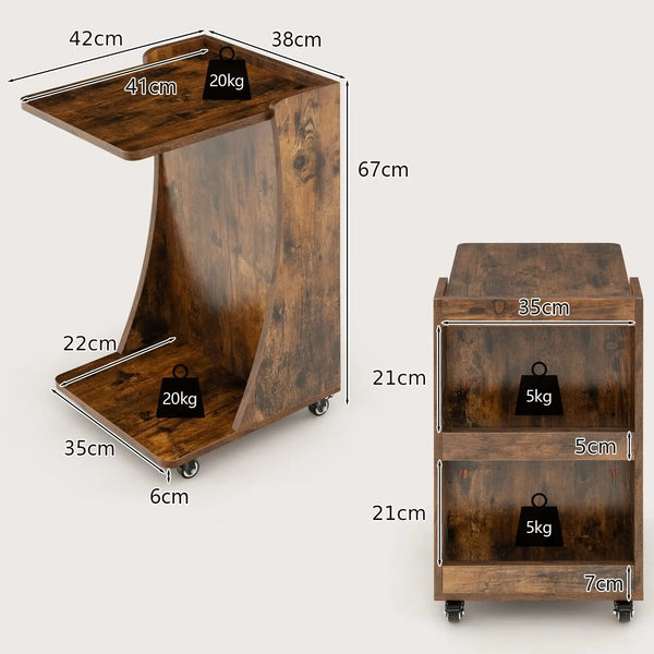 Mobile Sofa Side Laptop Table