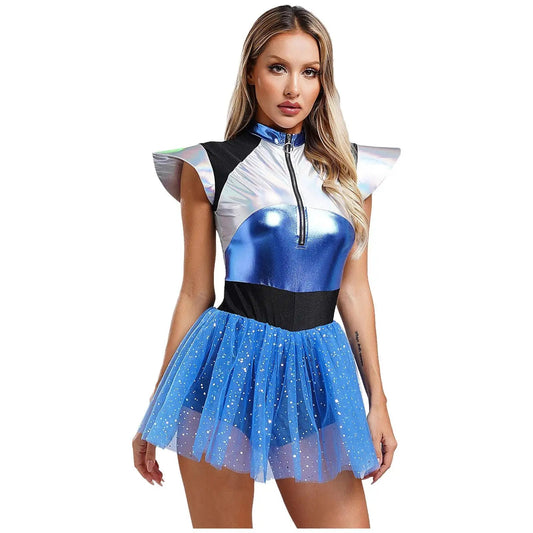 Space cadet alien astronaut halloween robot cosplay costume
