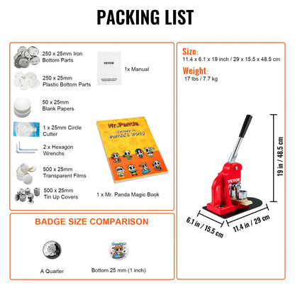 Badge Maker Machine DIY Button Pin