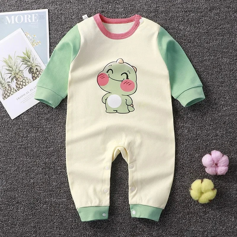 Newborn Cotton Cartoon Unisex Jumpsuit