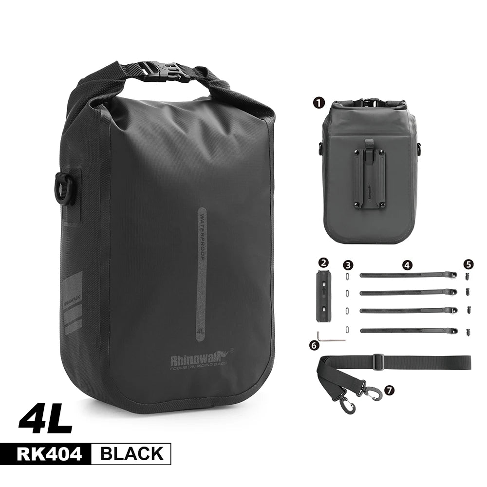 Waterproof quick release bike front fork bag