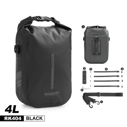 Waterproof quick release bike front fork bag