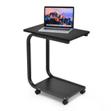 Rolling C-shaped Laptop Side Table