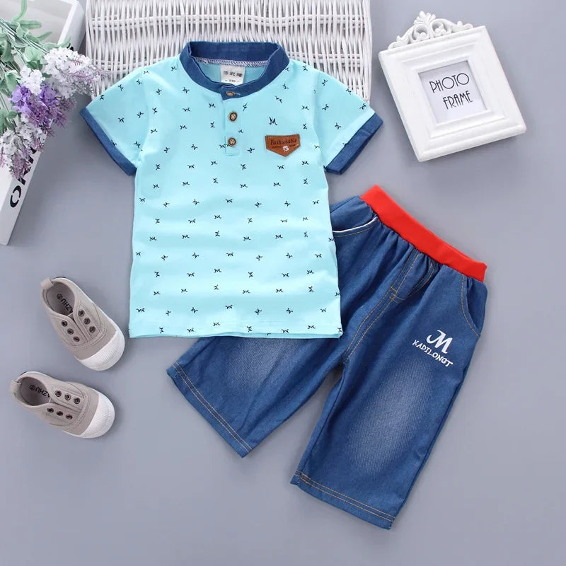 T-shirt + Shorts 2pcs Baby Toddler Outfit