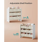 Kid Toy Shelf with 9 Non-Woven Fabric Boxes