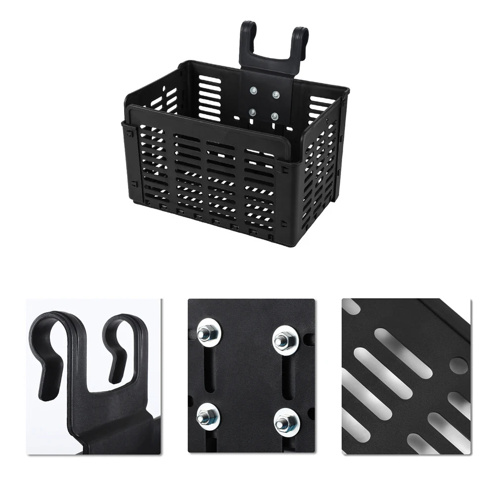 Bicycle foldable basket