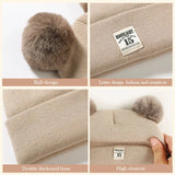 Baby Warm Knitted Hats with Pom