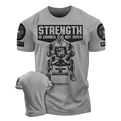 Strength Workout T-Shirt - 3D Printed Gym Tee | East R Us