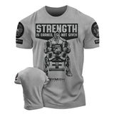 Strength Workout T-Shirt - 3D Printed Gym Tee | East R Us