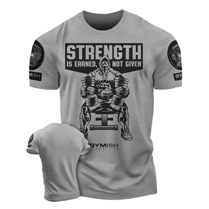 Strength Workout T-Shirt - 3D Printed Gym Tee | East R Us