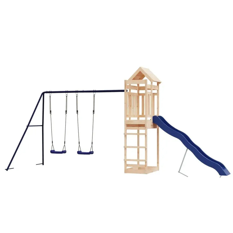 Solid Pine Outdoor Playset for Kids