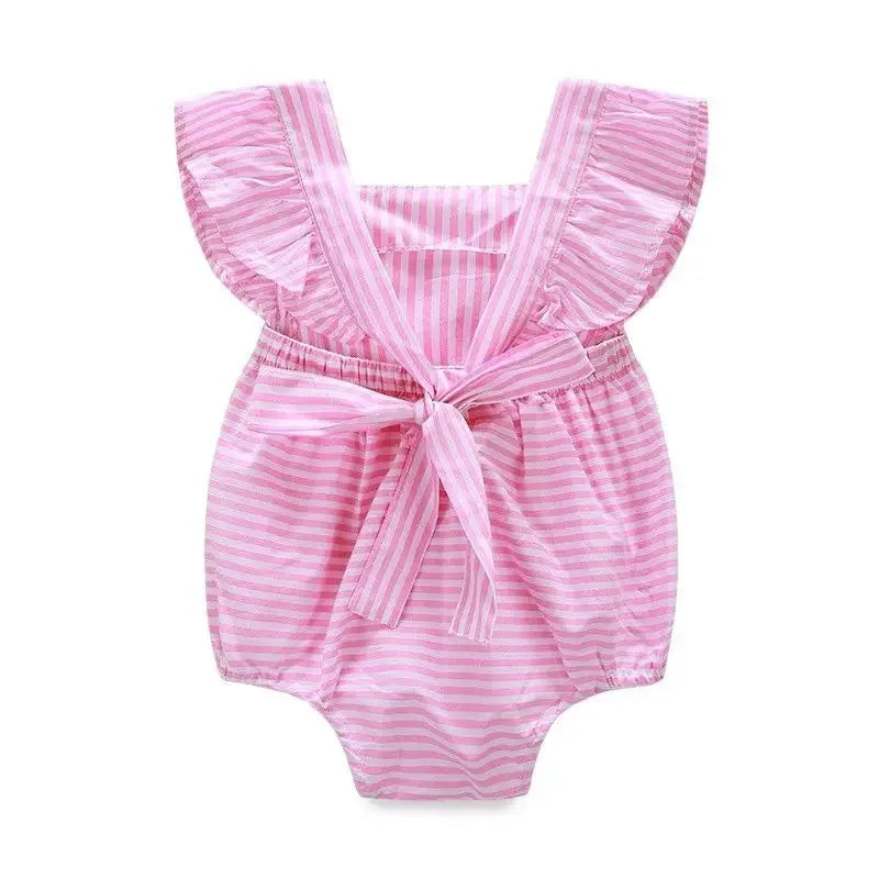 Cute Baby Girl Stiped Romper