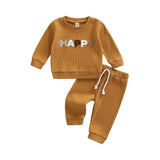 Cotton Rainbow Fall Baby Clothing Suit