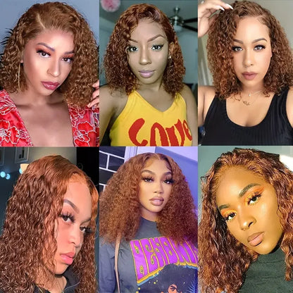 13x4 lace frontal deep wave human hair wig
