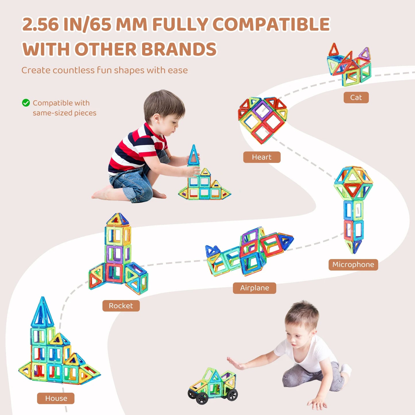 123pcs construction stacking game toys for kids