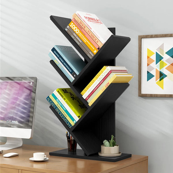 Rustic Standing Tree Bookshelf