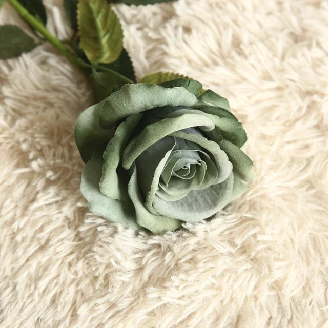 Beautiful silk roses bouquet flowers