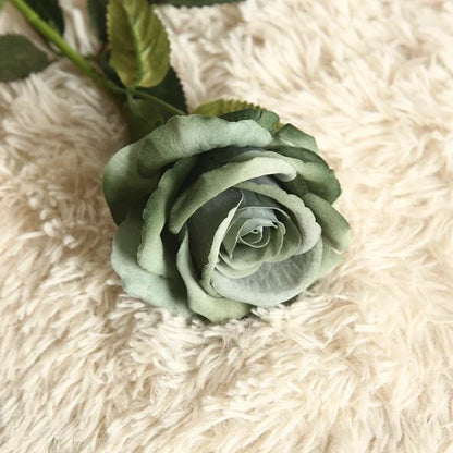 Beautiful silk roses bouquet flowers