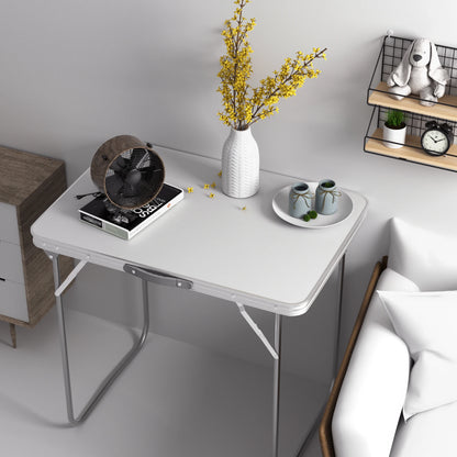 Portable aluminum folding table