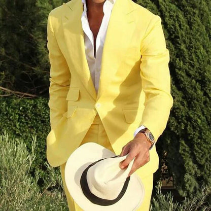 Male fashion costume blazer with pants
