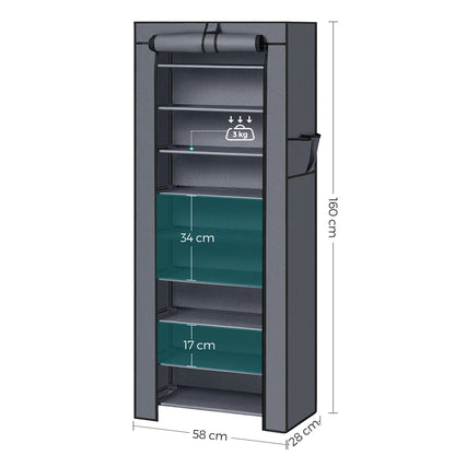 10 tier shoe rack cabinet