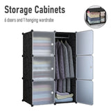 High Capacity Partition Dustproof Wardrobe