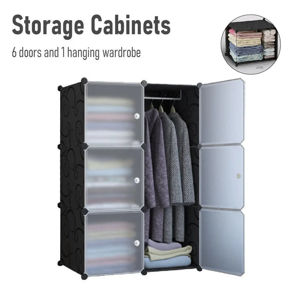 High Capacity Partition Dustproof Wardrobe