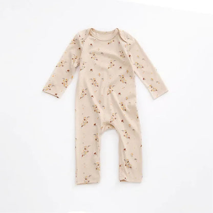 Long sleeves soft cotton newborn jumpsuit
