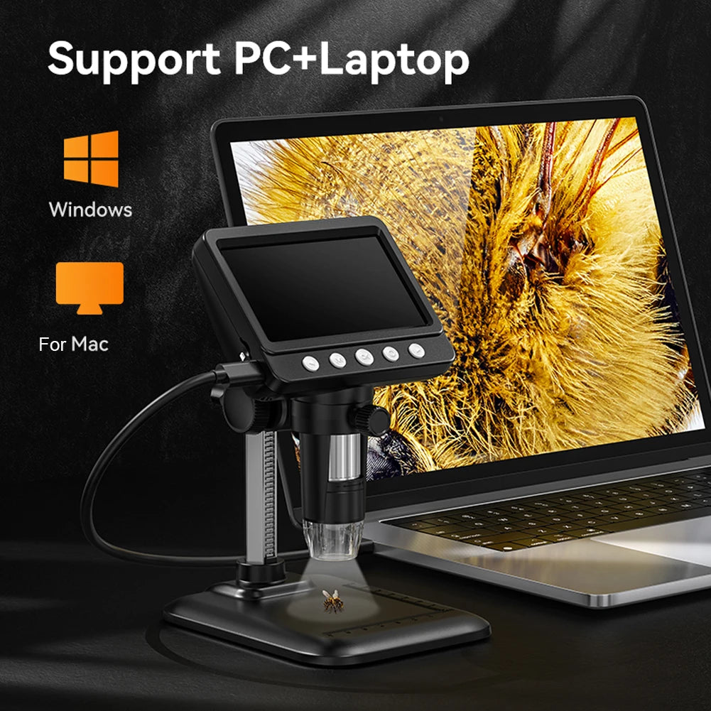4.3 inch hd electronic microscope