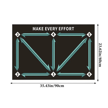 Soccer practice mat for kids