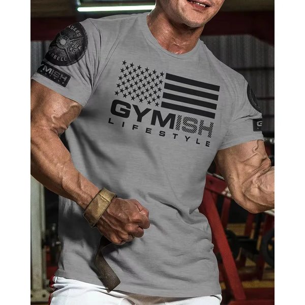 Men's Fitness T-Shirt - Short Sleeve Gym Wear | East R Us