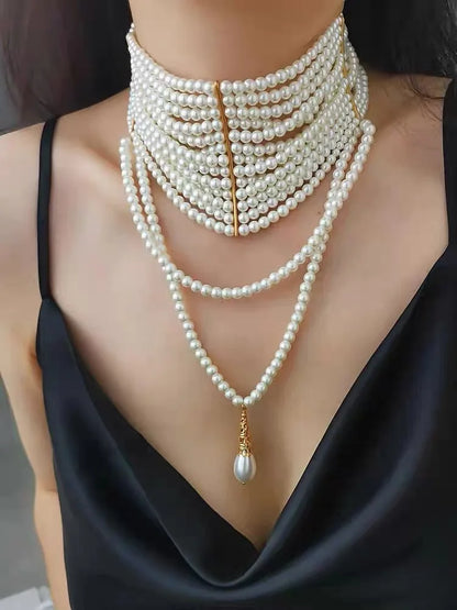Light Luxury Multi-layer Pearl Necklace