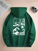 Men's Landscape Print Long Sleeve Hoody