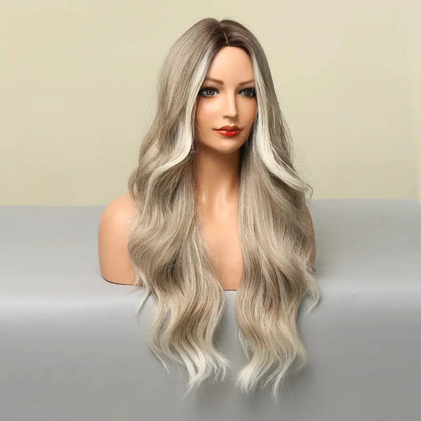 Long Blonde Synthetic Heat Resistant Party Wig