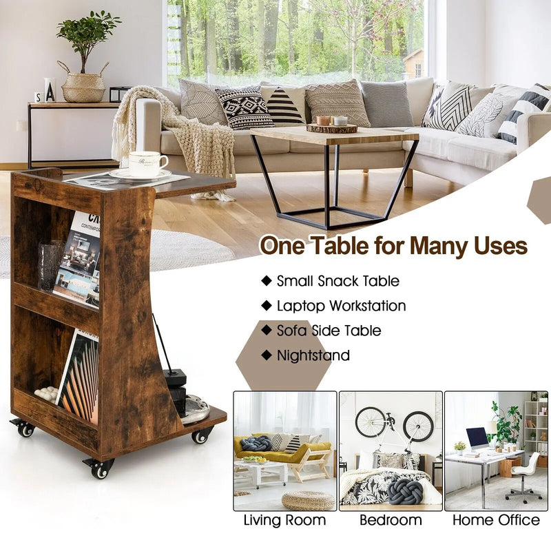 Mobile Sofa Side Laptop Table