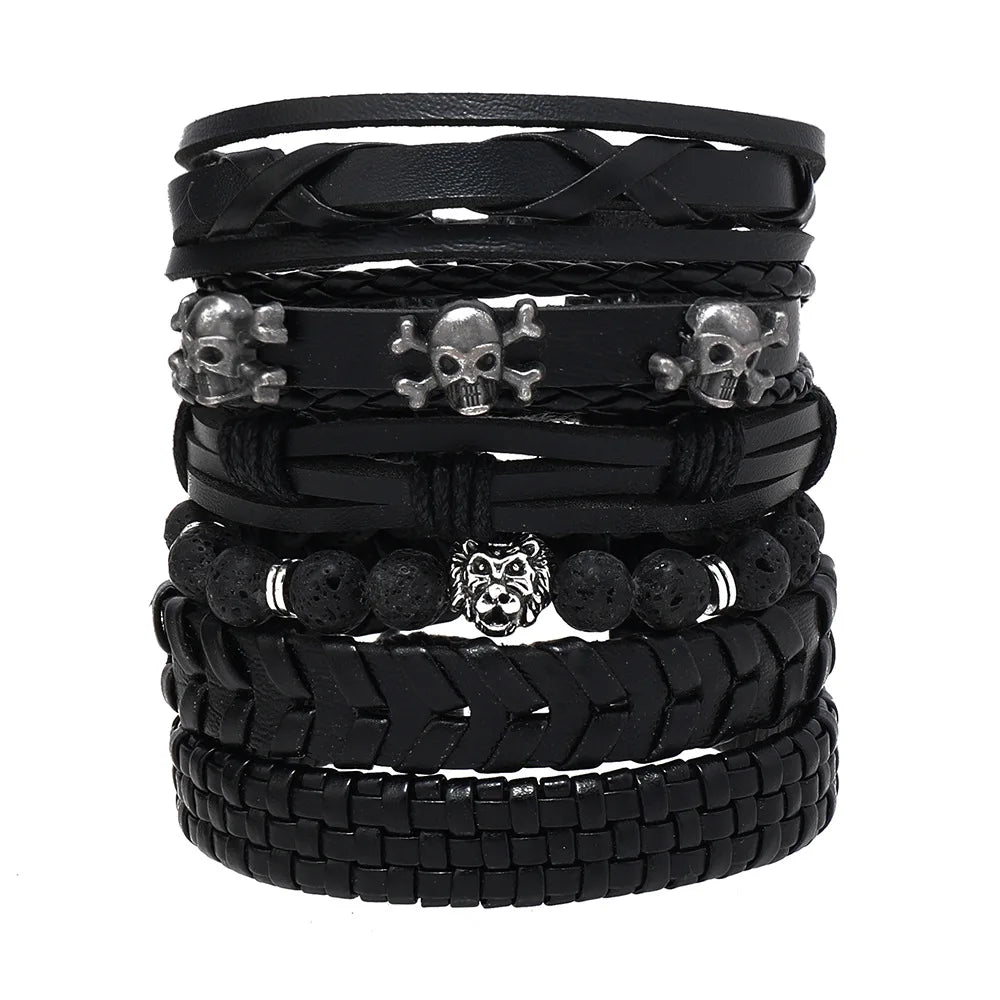 Fashion Multi-layer Beaded Leather Bracelet