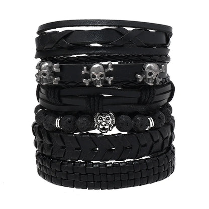 Fashion Multi-layer Beaded Leather Bracelet