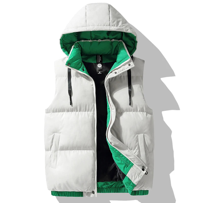 Warm Windproof Hooded Vest