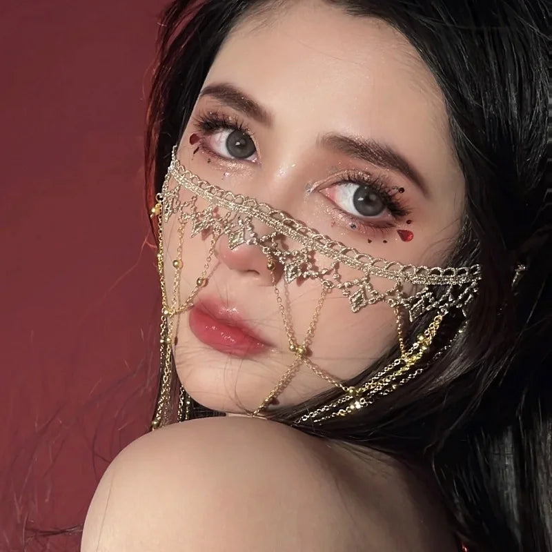 Vintage Lace Veil Mask