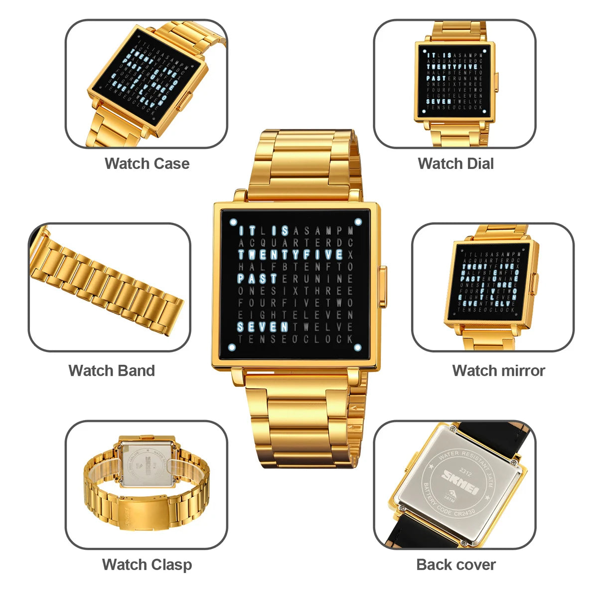 Waterproof LED Light Outdoor Digital Watch