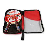 Professional Table Tennis Ping Pong Paddle 2 Rackets & 3 Balls