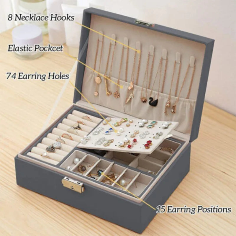2 layer jewelry organizer
