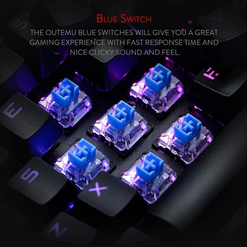 Mechanical Gaming Wired Backlight Computer Keyboard