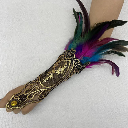 Halloween Party Fingerless Gloves