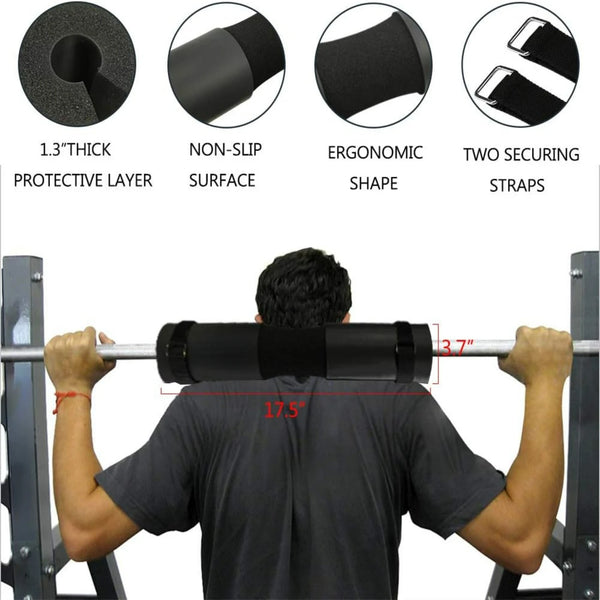 Durable 7 Pack Set of Barbell Hip Thrust and Squat Pad