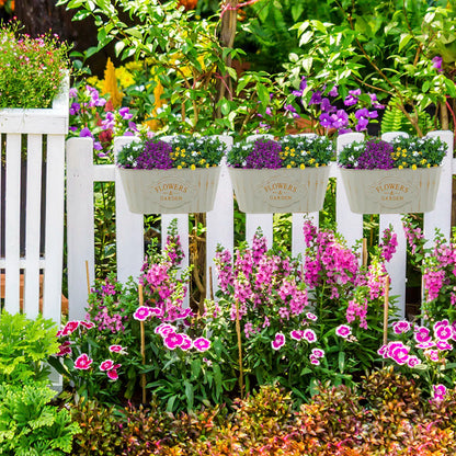 Hanging flower pot metal iron wall planter